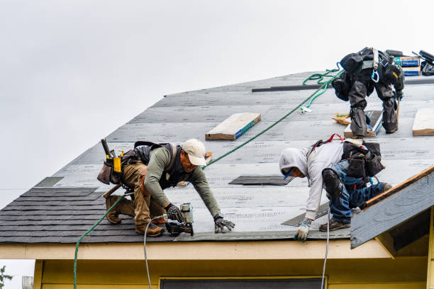 Professional Gutter Installation technician working in Fairmount, GA
